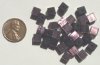 30 6mm Amethyst Fiber Optic Cubes